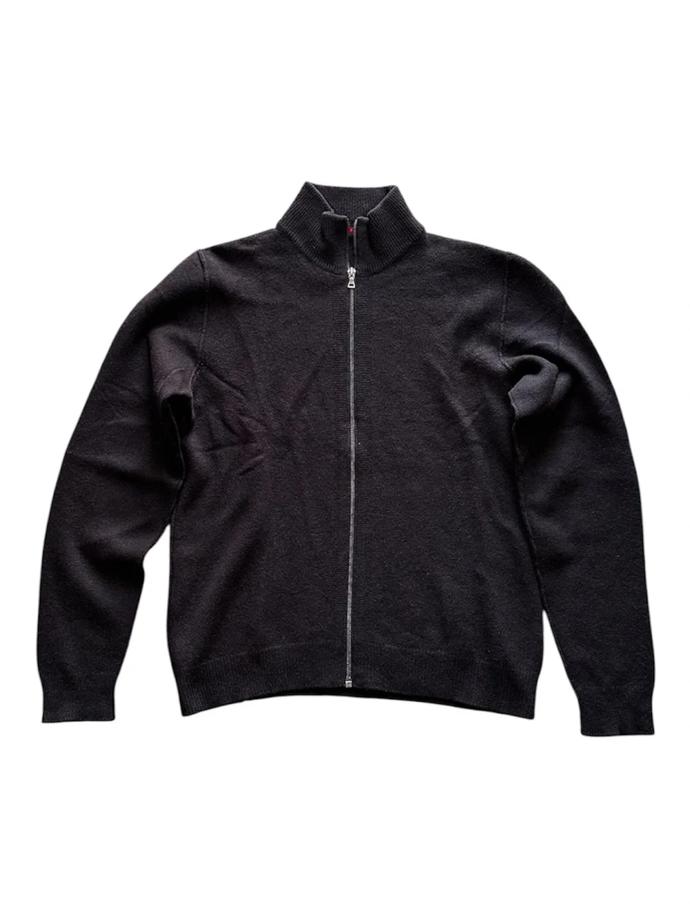 Prada Vintage Wool Brown Zip Sweater